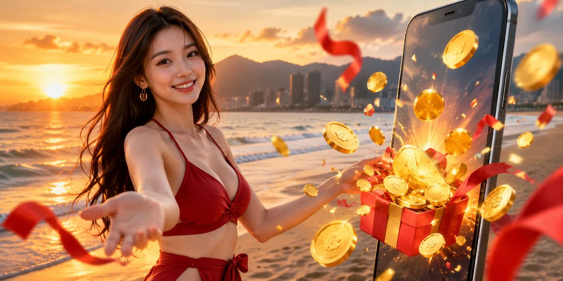 Người dùng trên bãi biển Đà Nẵng đặt kèo casino trực tuyến qua điện thoại di động