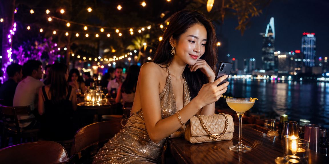 Người chơi tại Sài Gòn nhận cashback và sử dụng ứng dụng di động bên bờ biển